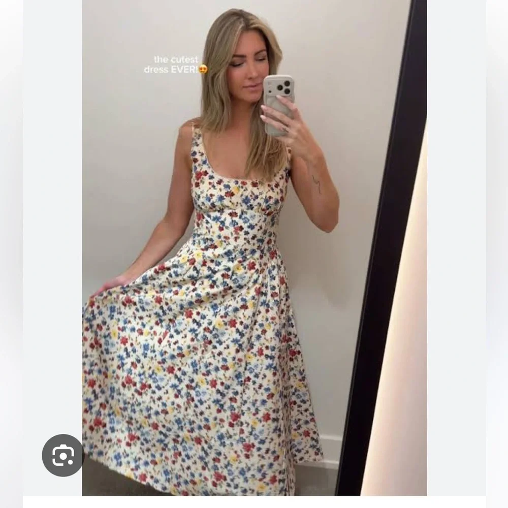 NWT Abercrombie Dylan dress midi floral - Picture 5 of 7